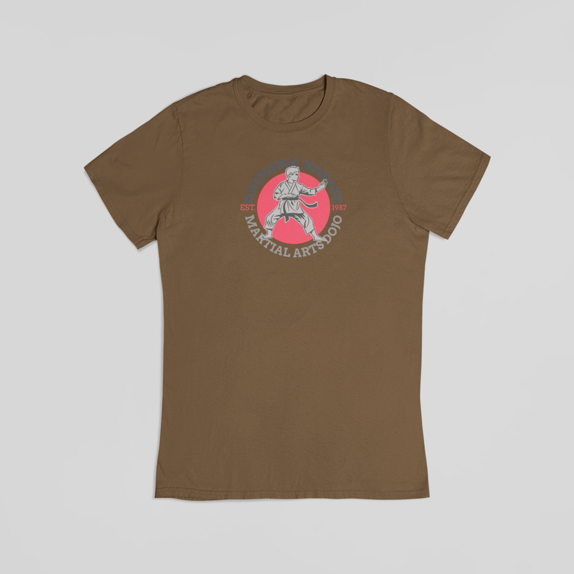 Okinawa karate brun T-shirt