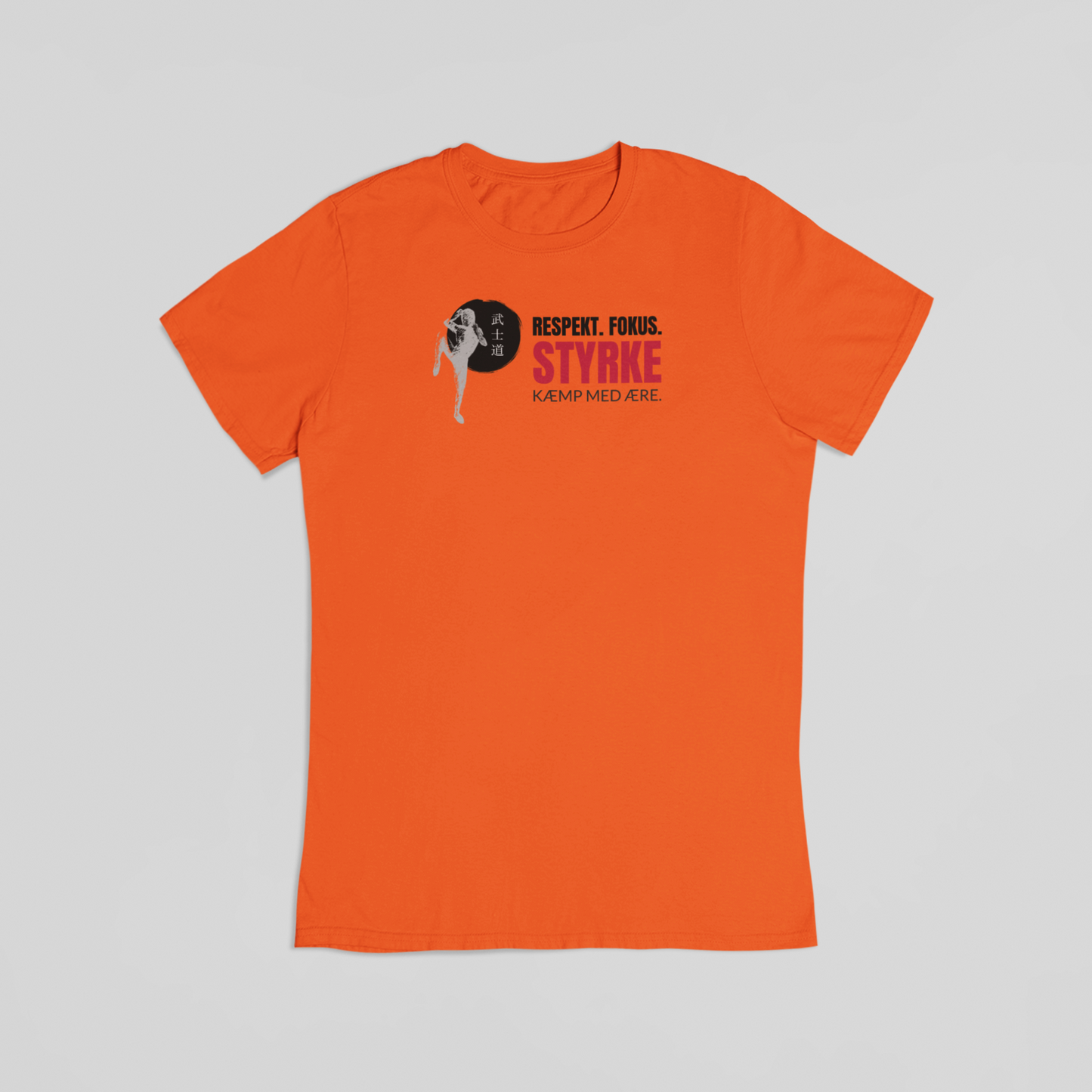 Respekt fokus styrke orange T-shirt