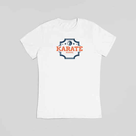 Karate school hvid T-shirt