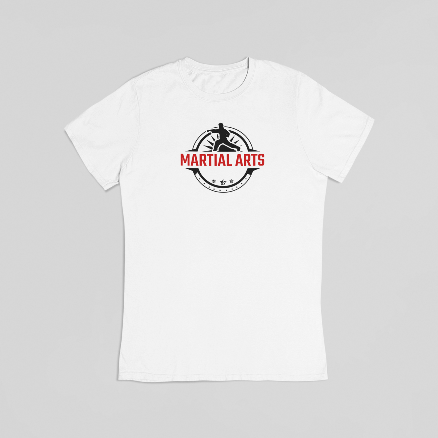 Martial arts hvid T-shirt