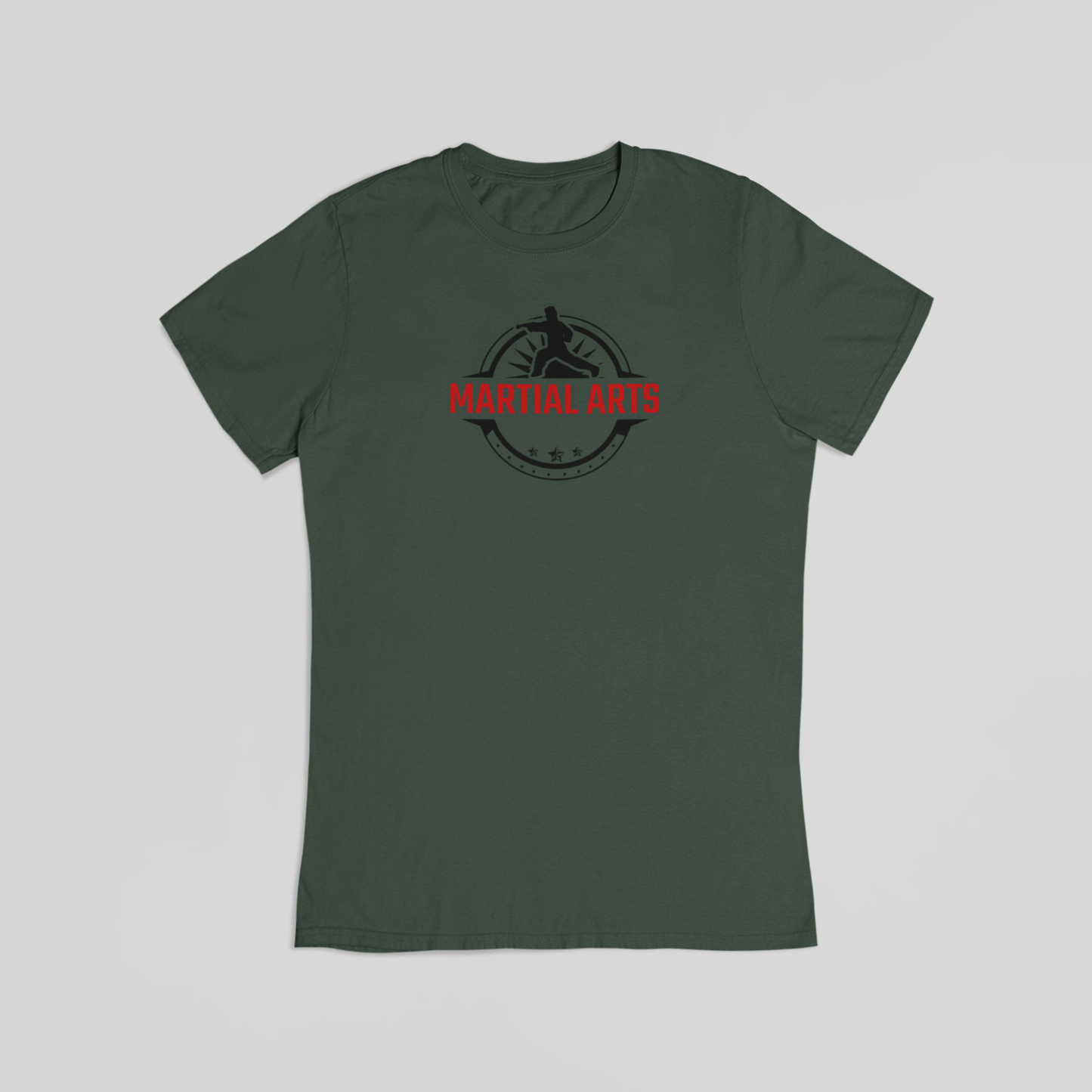 Martial arts grøn T-shirt
