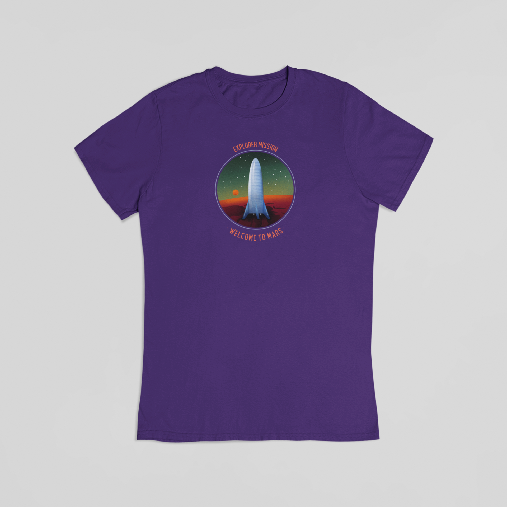 Explorer mission welcome to mars lilla T-shirt