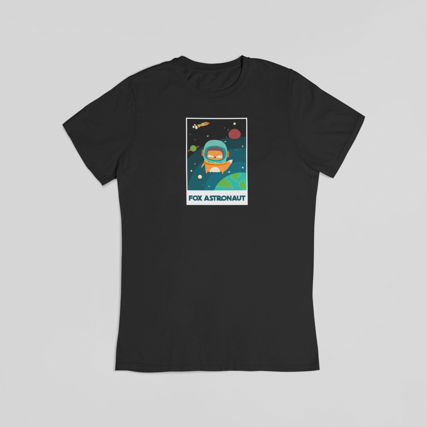 Fox astronaut sort T-shirt