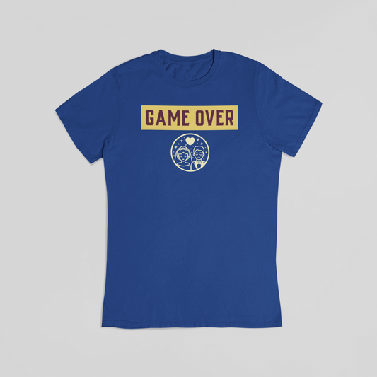 Game over blå T-shirt