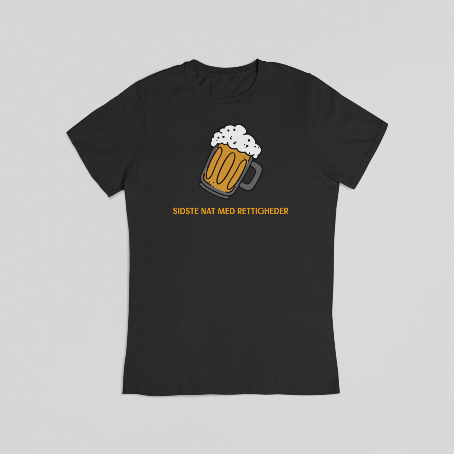 Sidste nat med rettigheder sort T-shirt