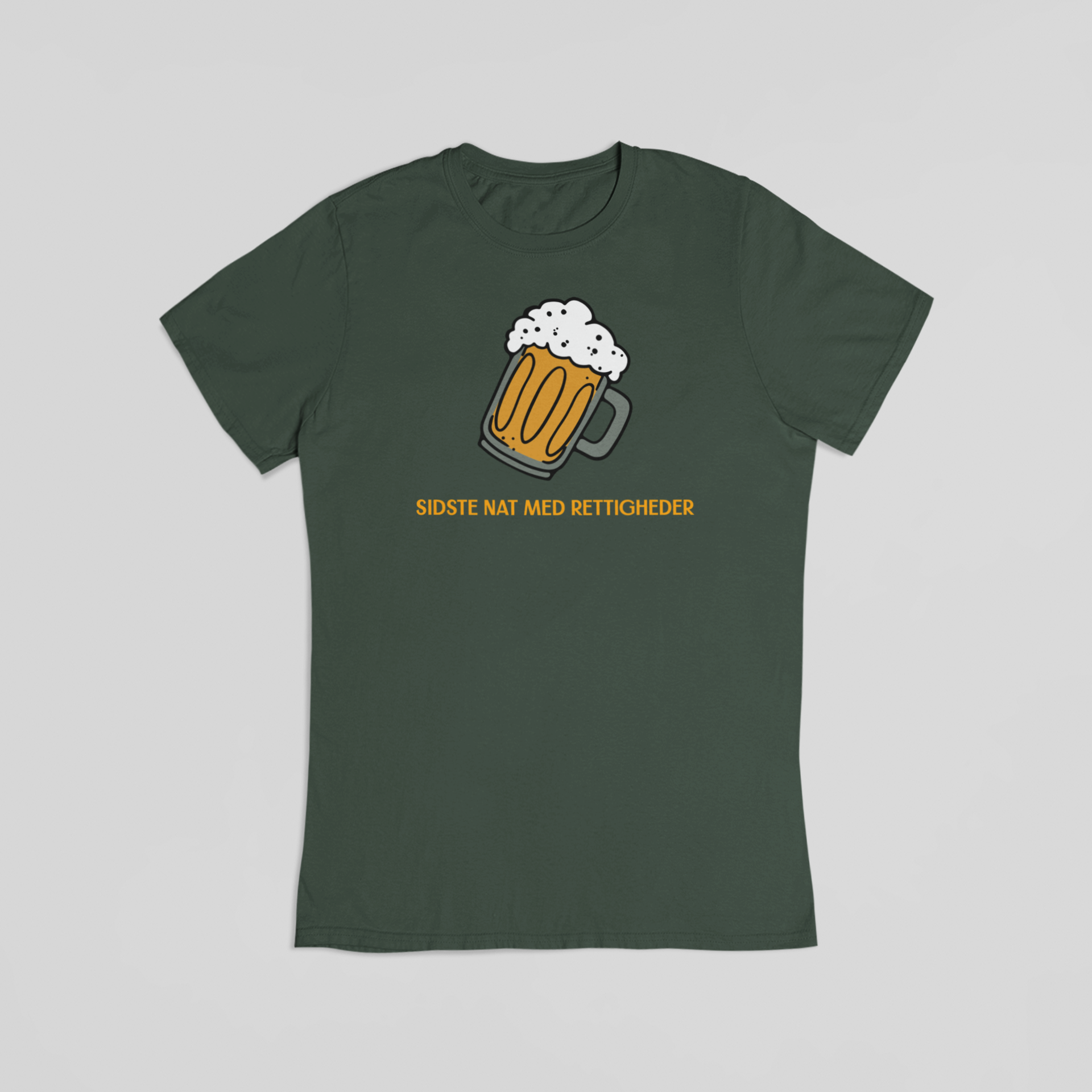 Sidste nat med rettigheder grøn T-shirt