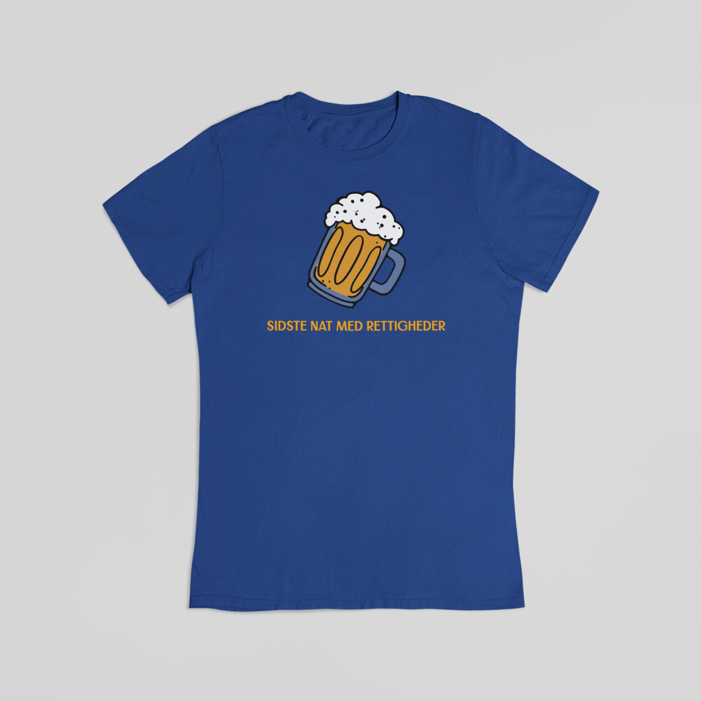 Sidste nat med rettigheder blå T-shirt