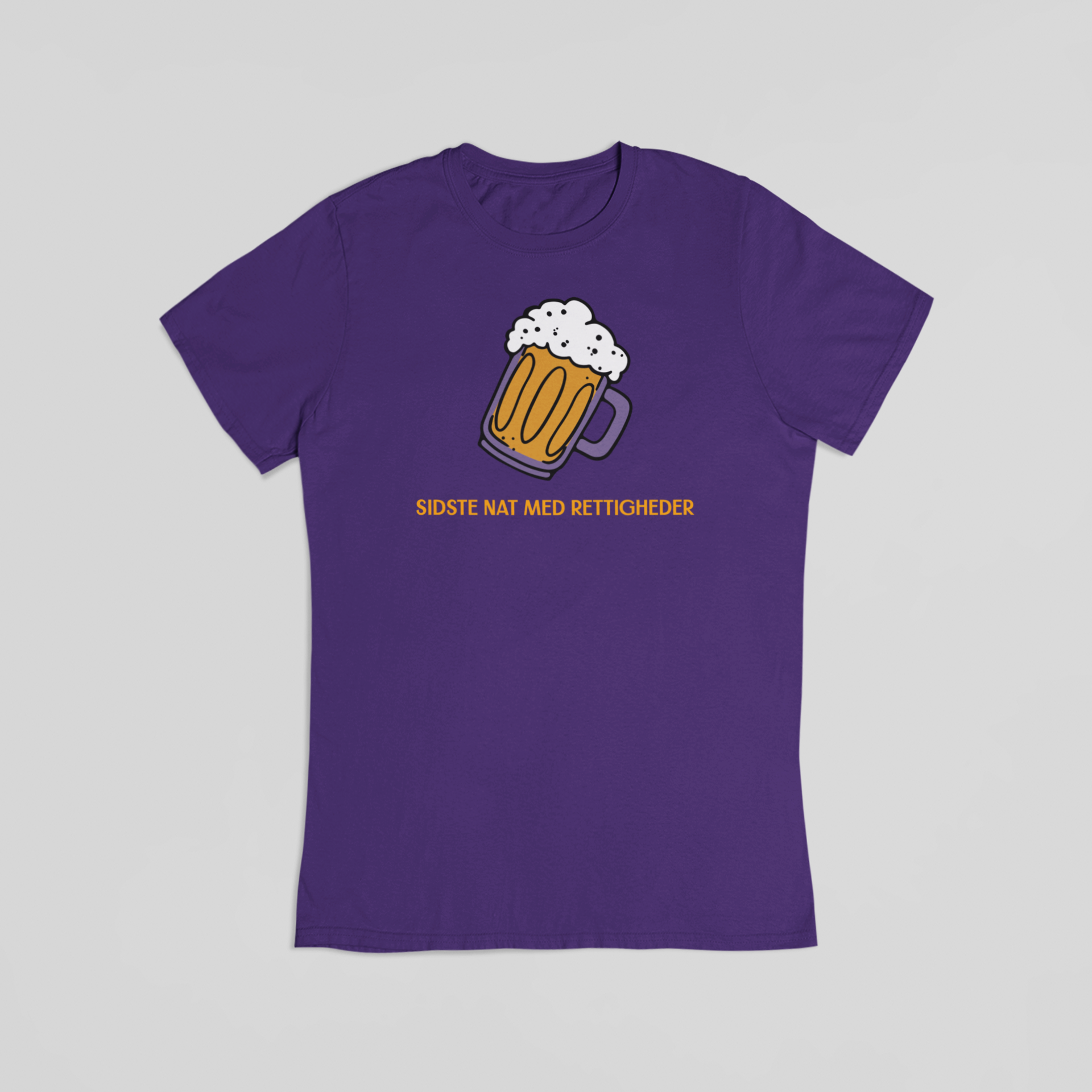 Sidste nat med rettigheder lilla T-shirt