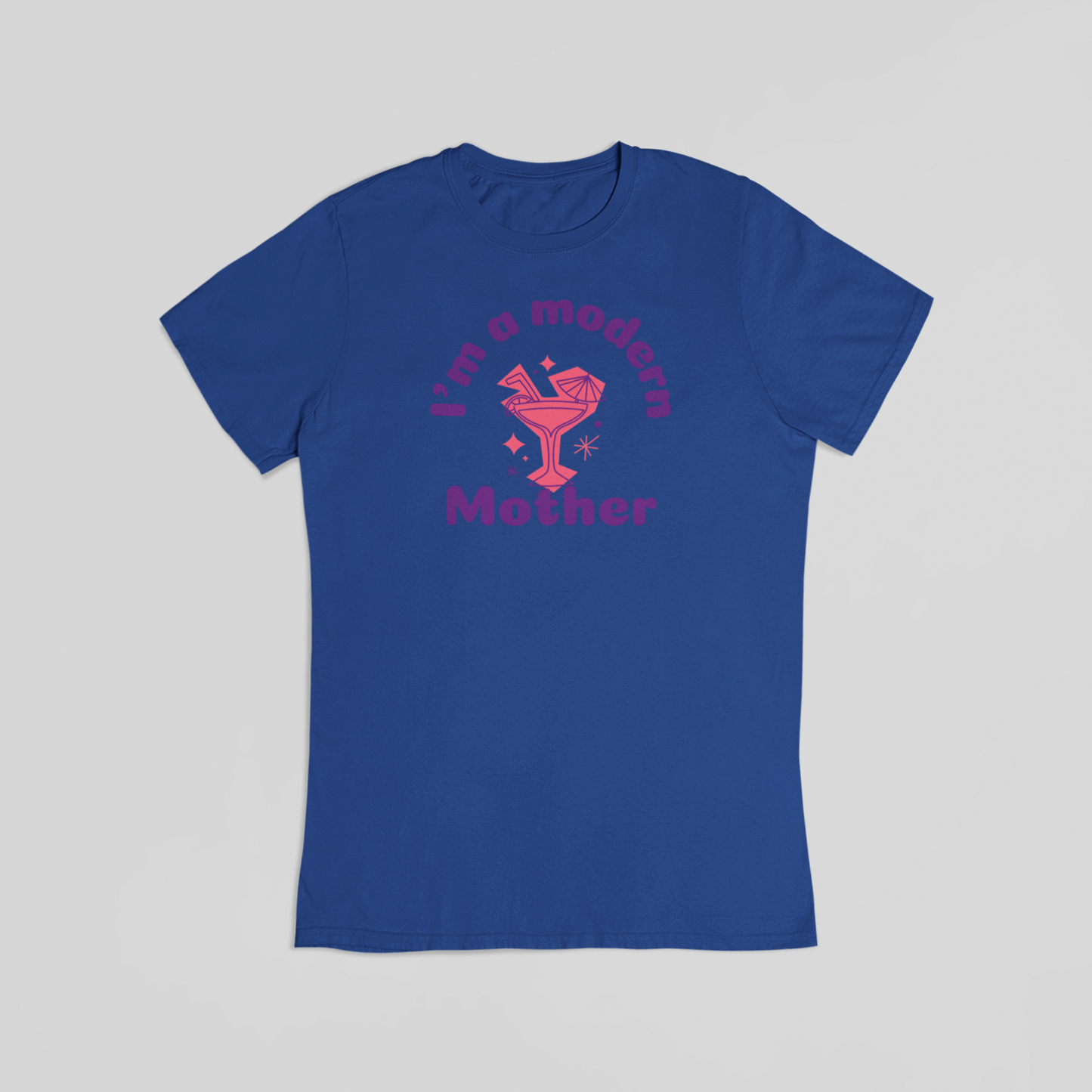 I’m a Modern Mother blå T-shirt
