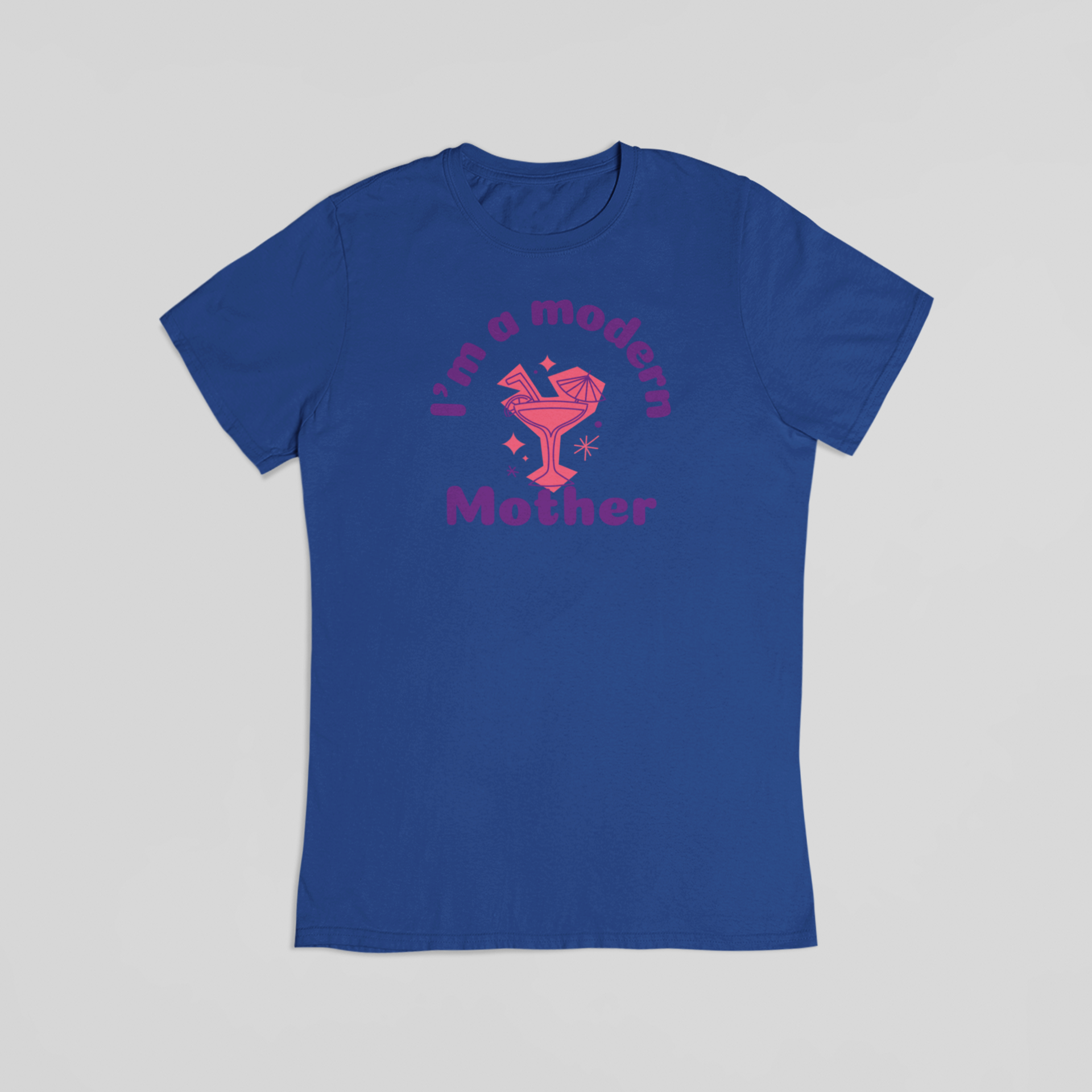 I’m a Modern Mother blå T-shirt