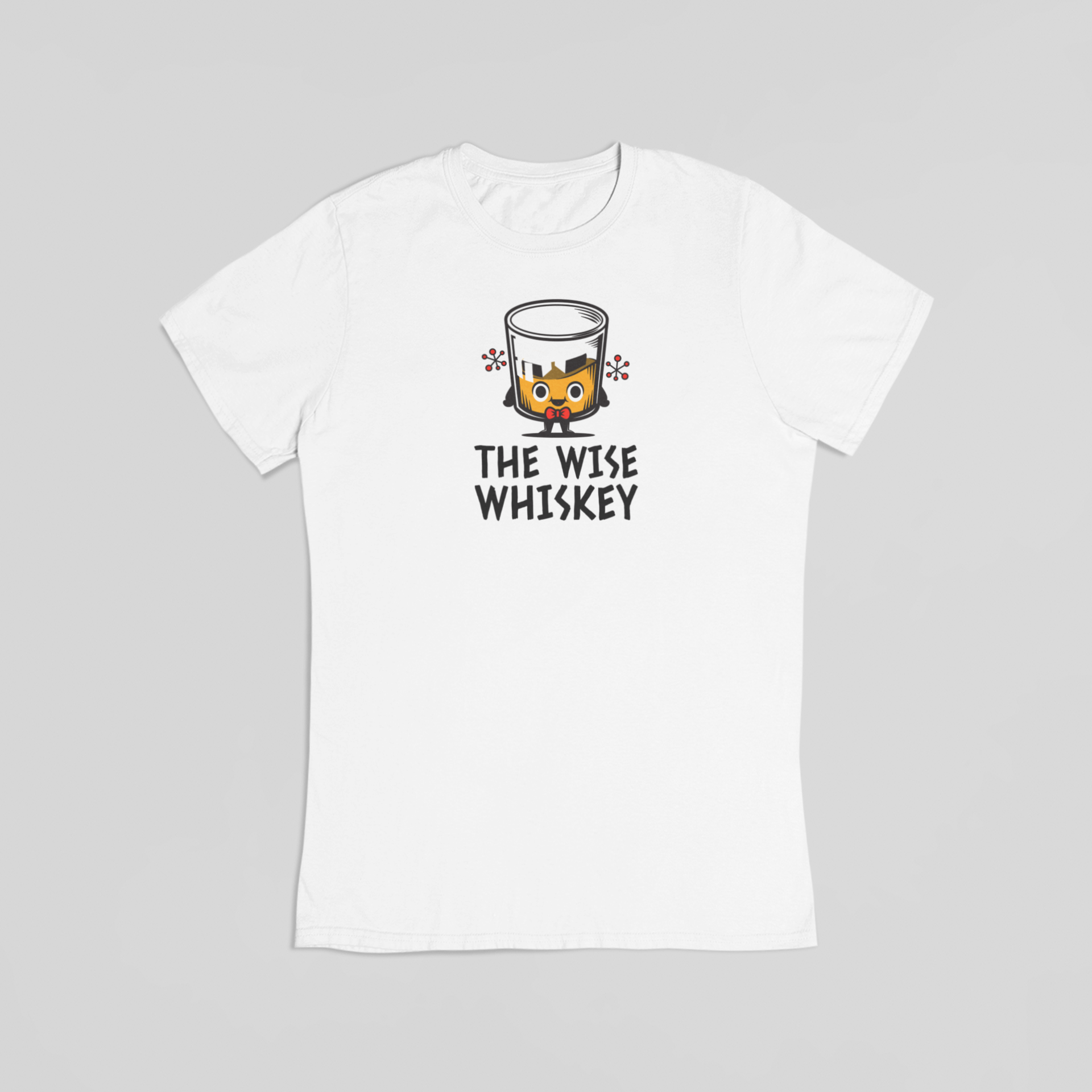The wise whiskey hvid T-shirt
