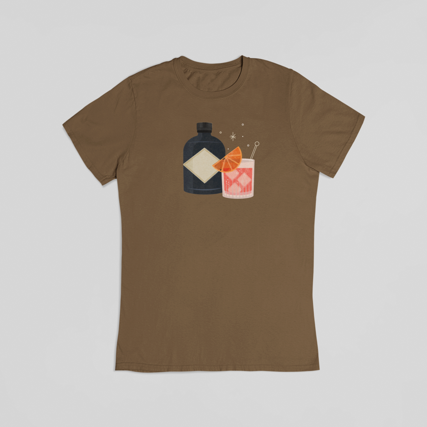 negroni cocktail brun T-shirt