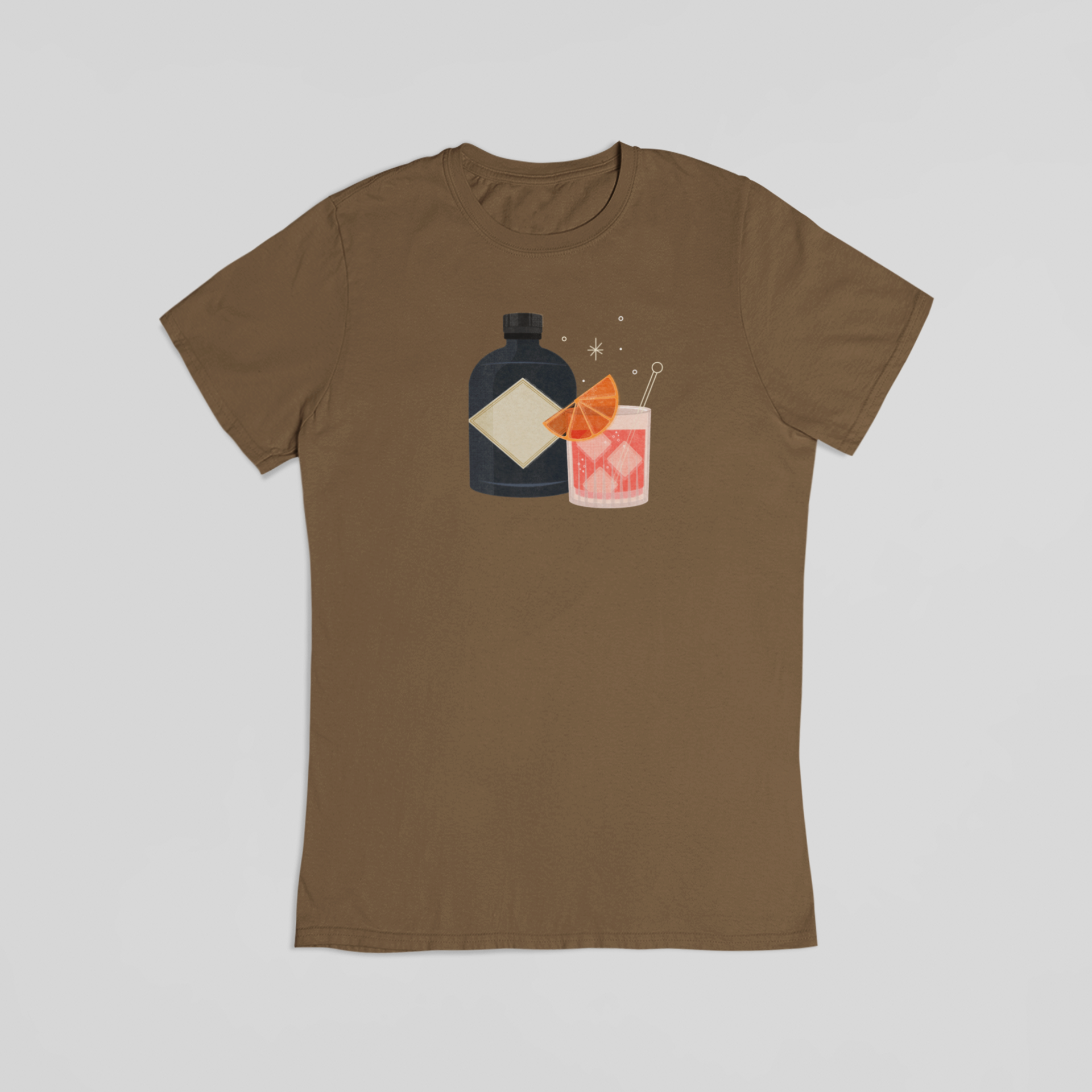 negroni cocktail brun T-shirt