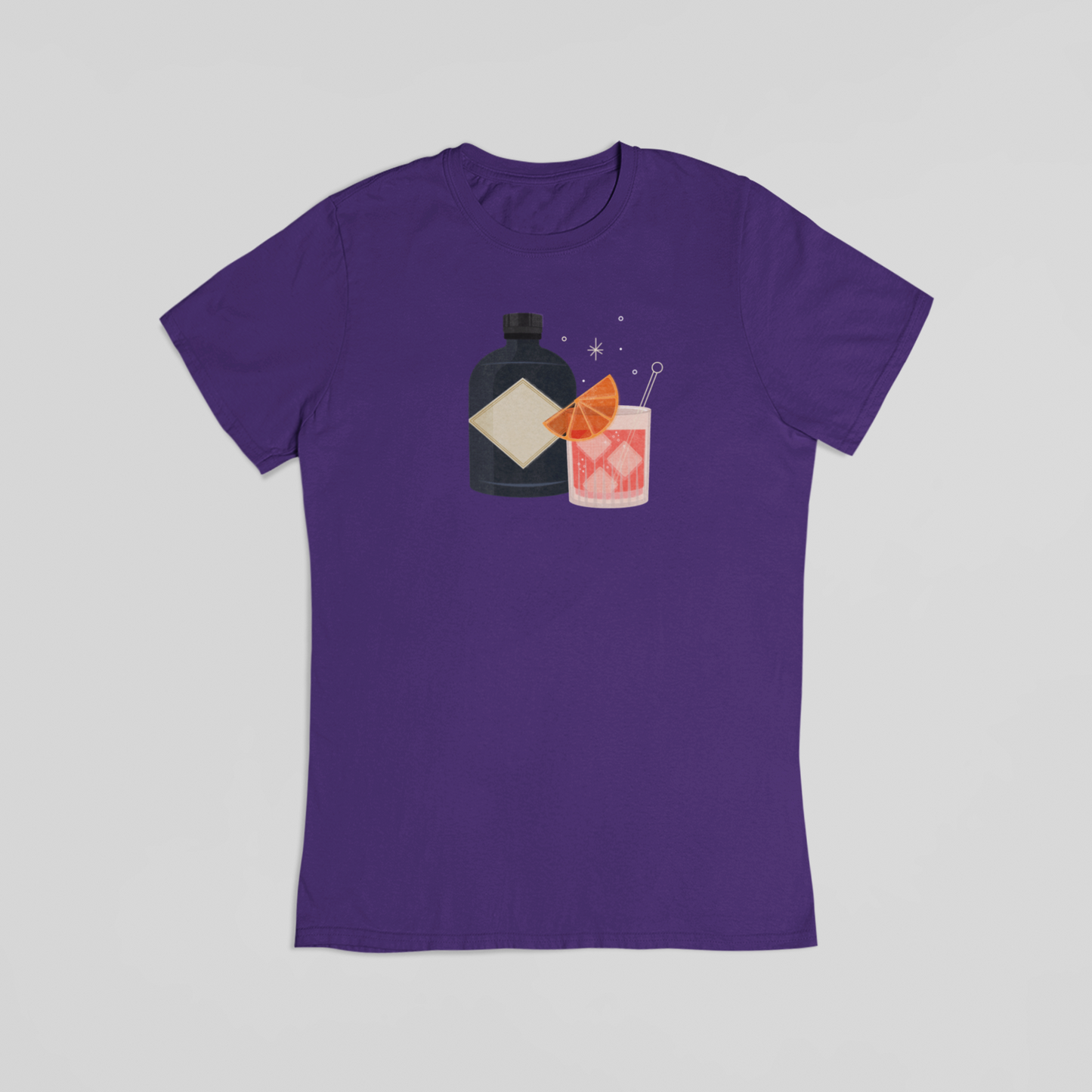 negroni cocktail lilla T-shirt