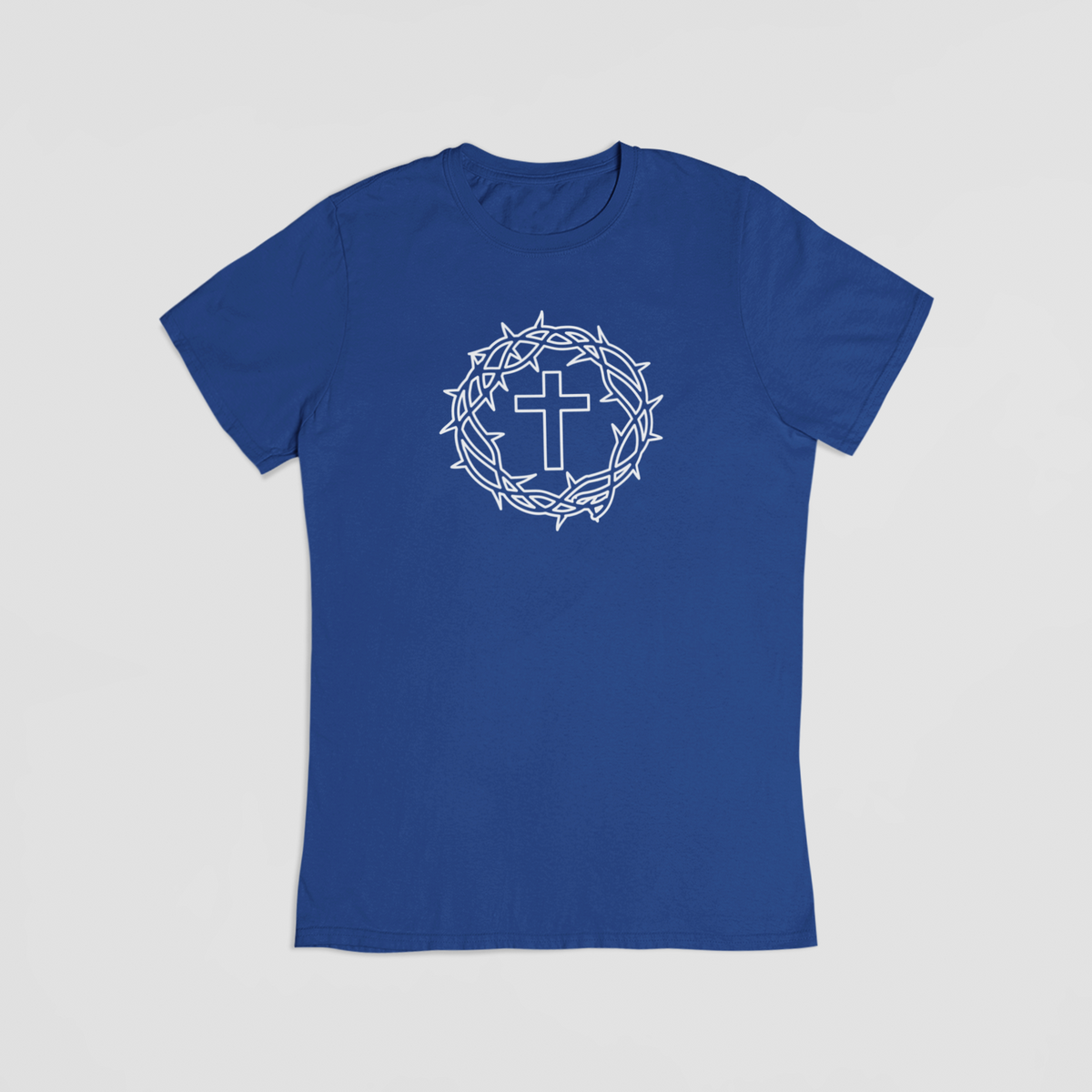 Kors og Rosenkrans - blå T-shirt