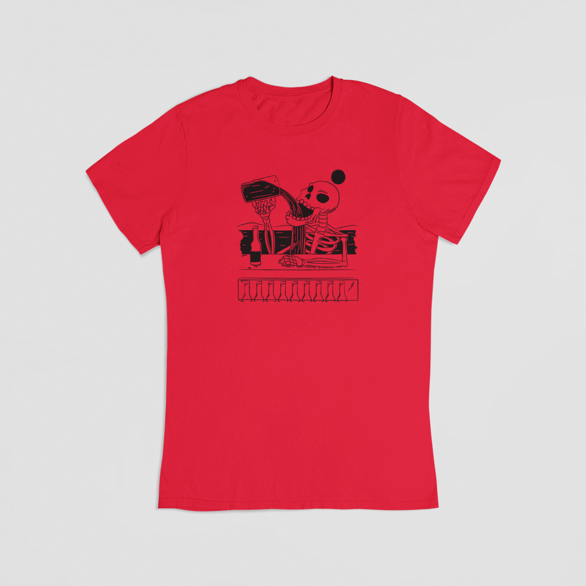 Skelettet i baren - T-shirt