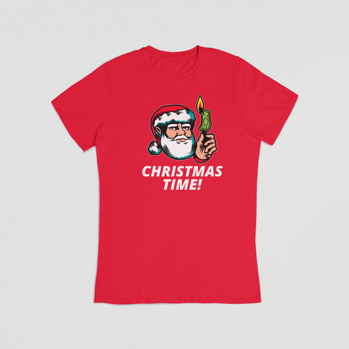 Christmas time rød T-shirt