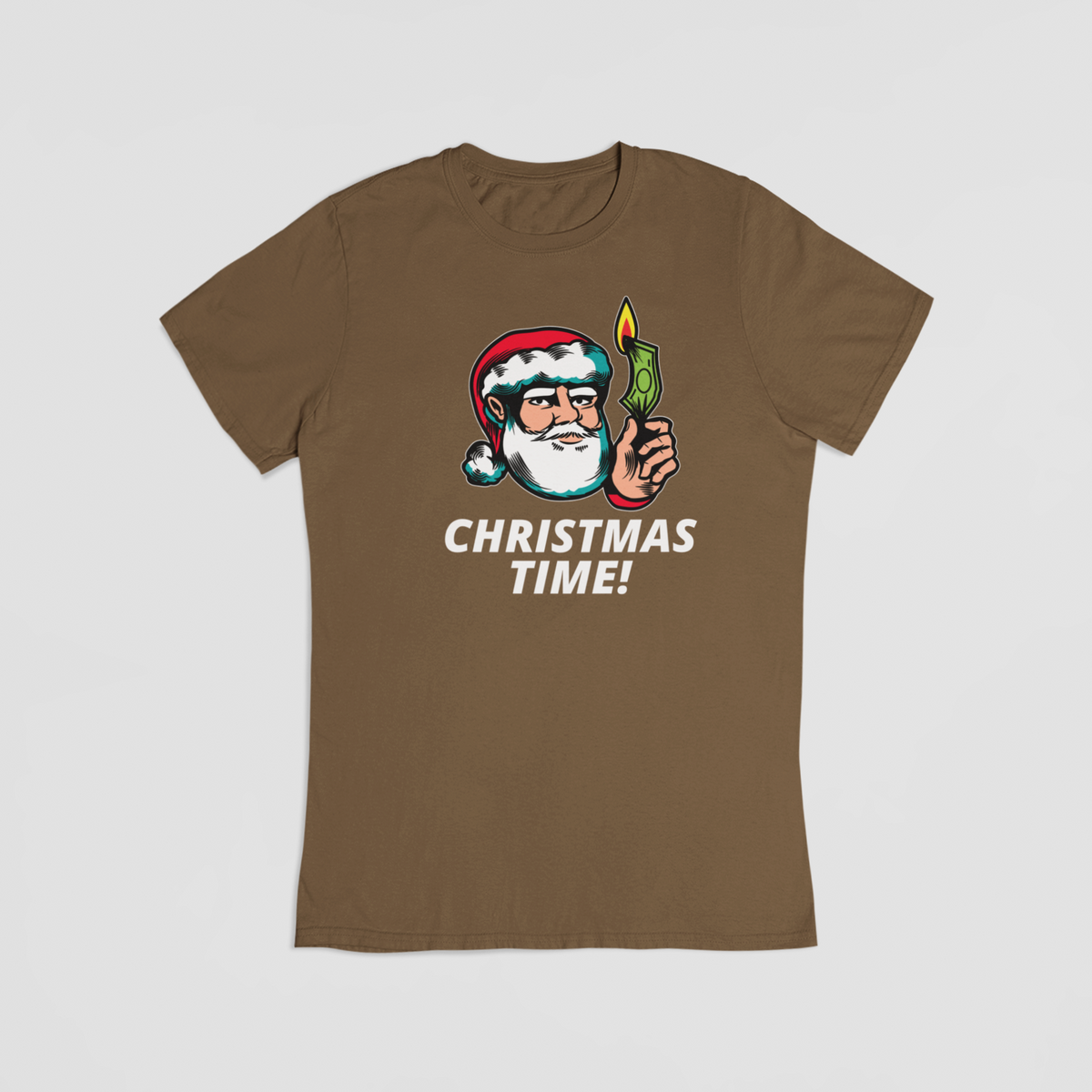 Christmas time brun T-shirt