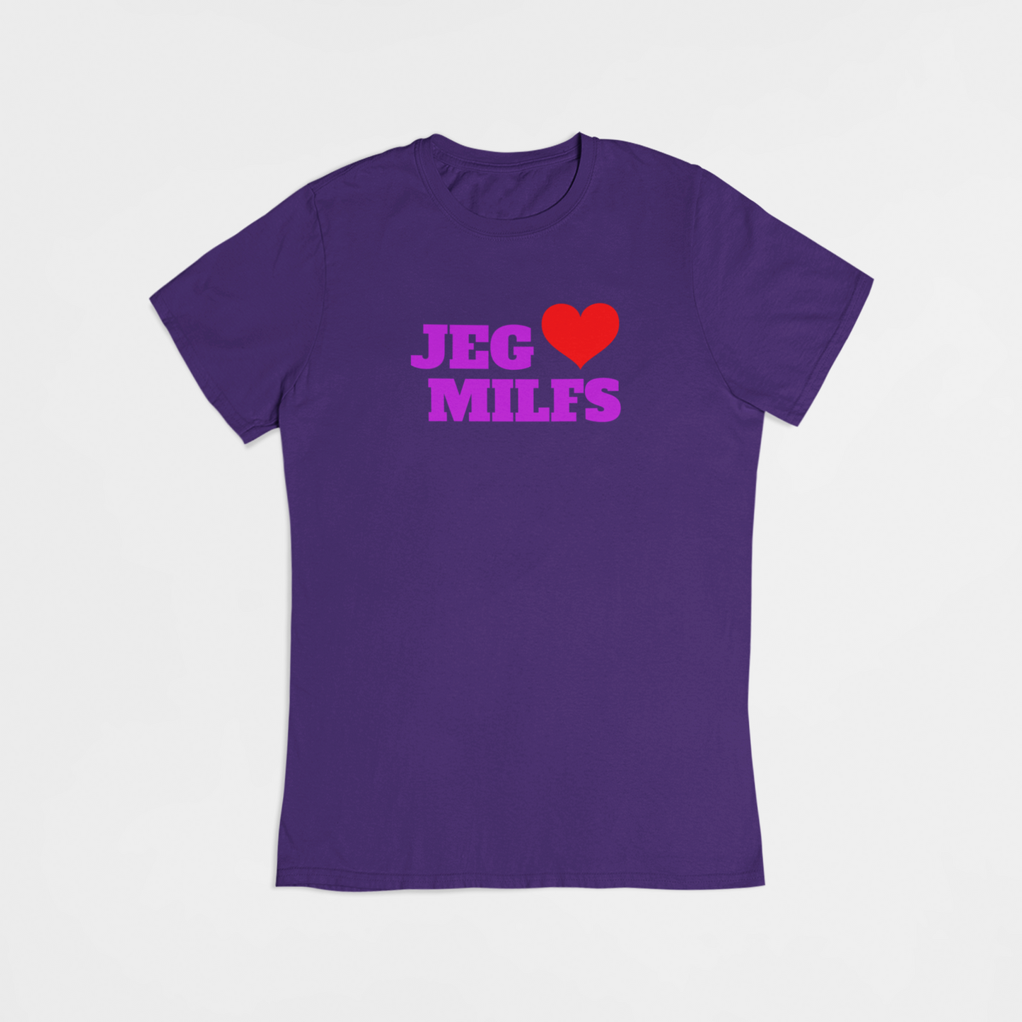 Jeg elsker MILFS - T-shirt - Coolshirts.dk