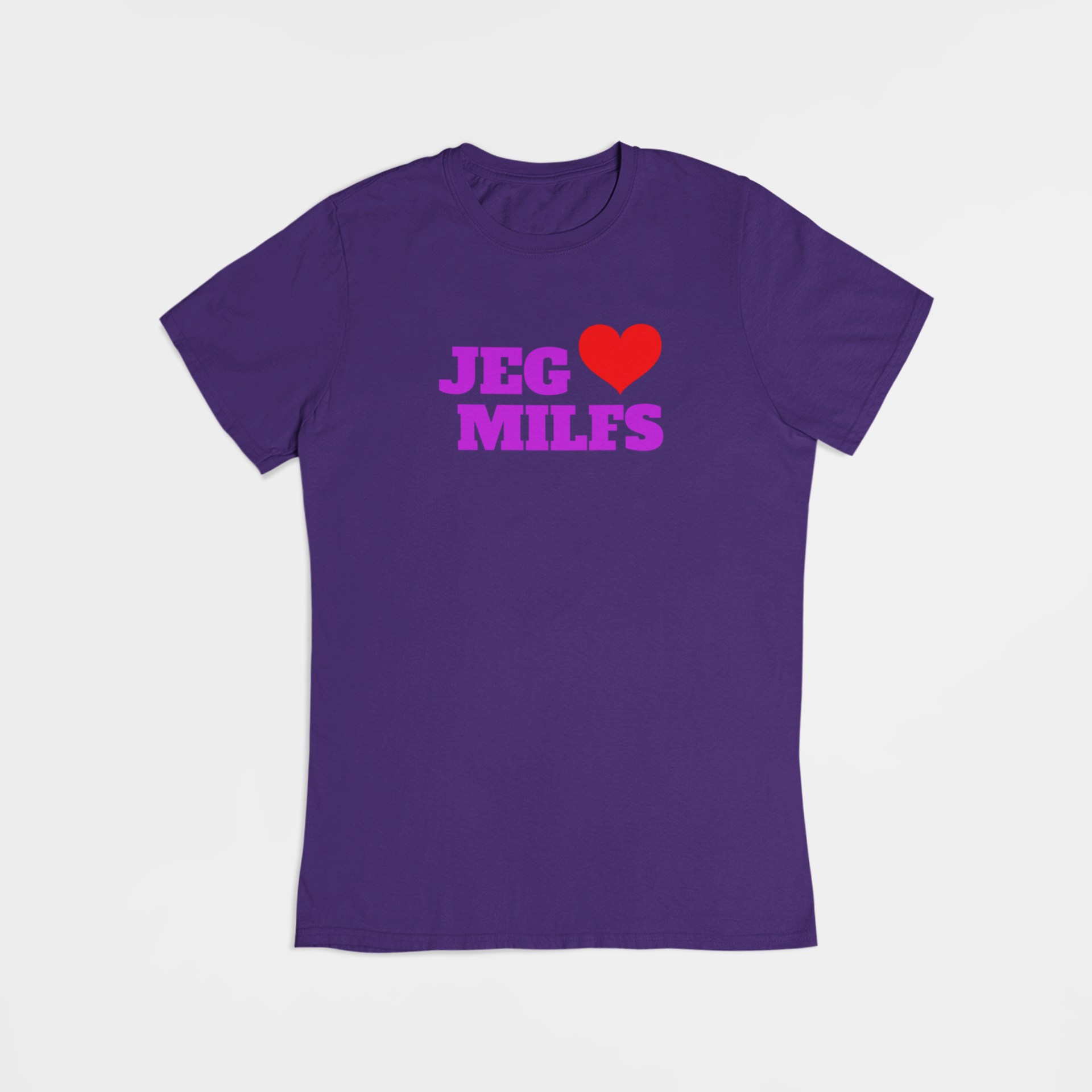 Jeg elsker MILFS - T-shirt - Coolshirts.dk