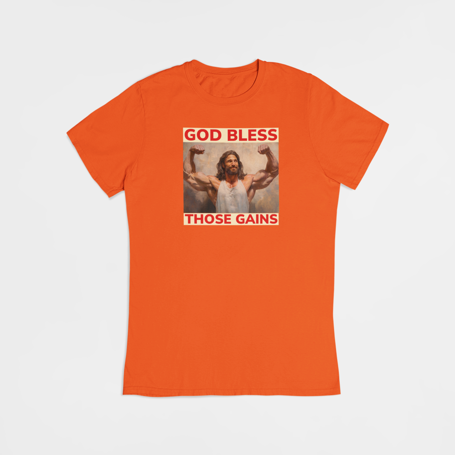Bodybuilding Jesus - T-shirt - Coolshirts.dk