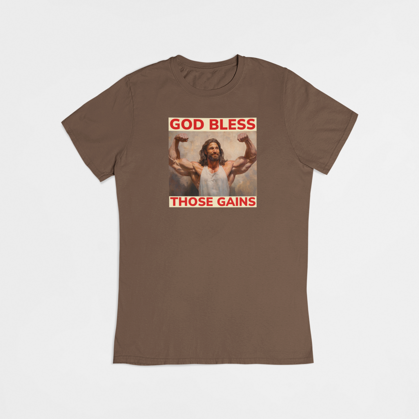 Bodybuilding Jesus - T-shirt - Coolshirts.dk