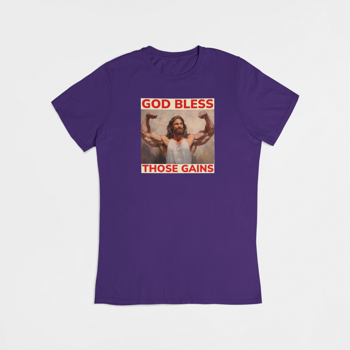 Bodybuilding Jesus - T-shirt - Coolshirts.dk