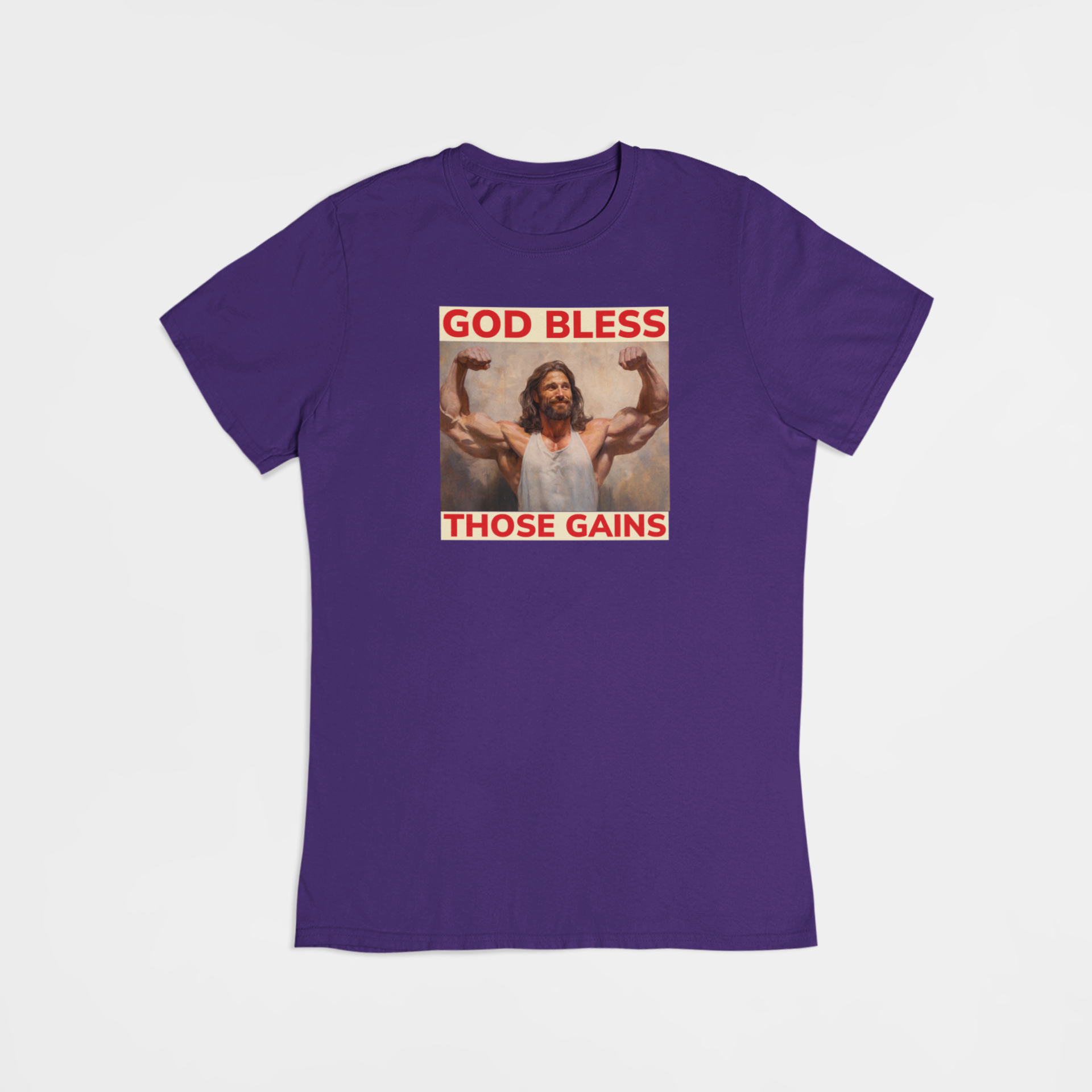 Bodybuilding Jesus - T-shirt - Coolshirts.dk