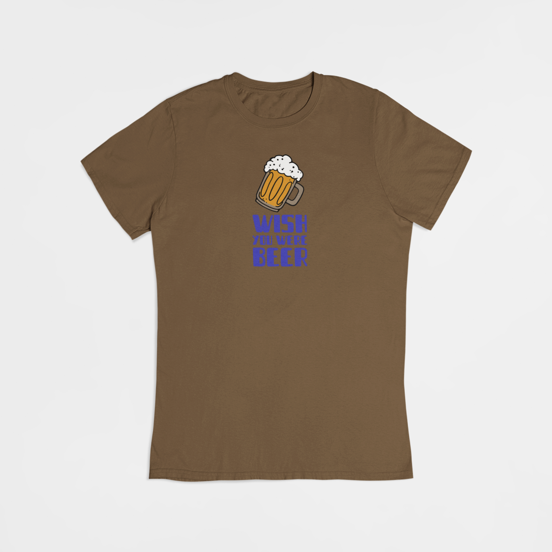 Wish you were beer - T-shirt - Coolshirts.dk
