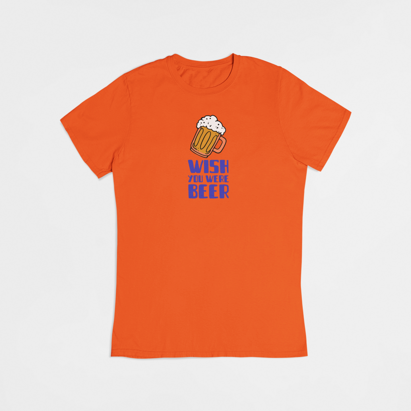 Wish you were beer - T-shirt - Coolshirts.dk