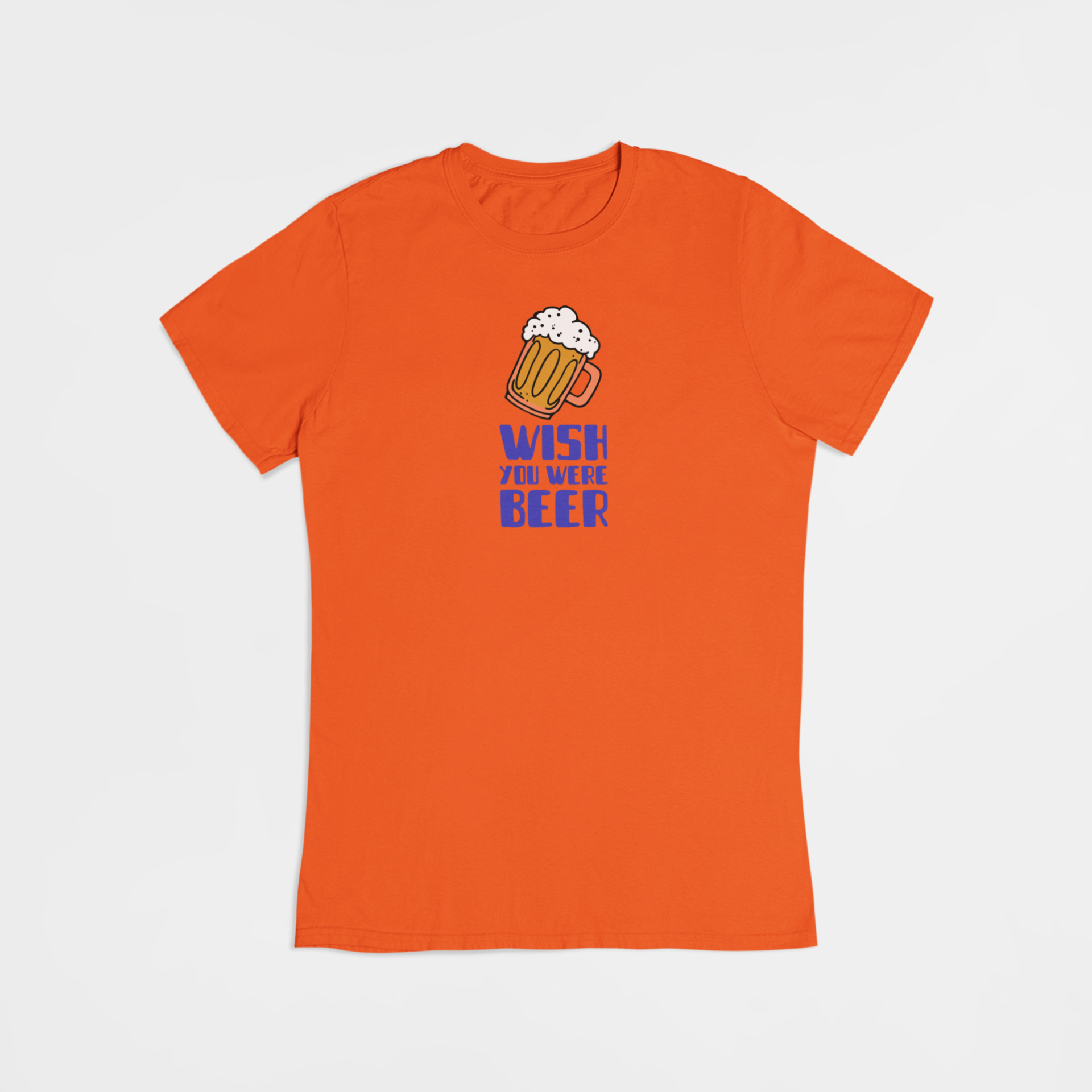 Wish you were beer - T-shirt - Coolshirts.dk