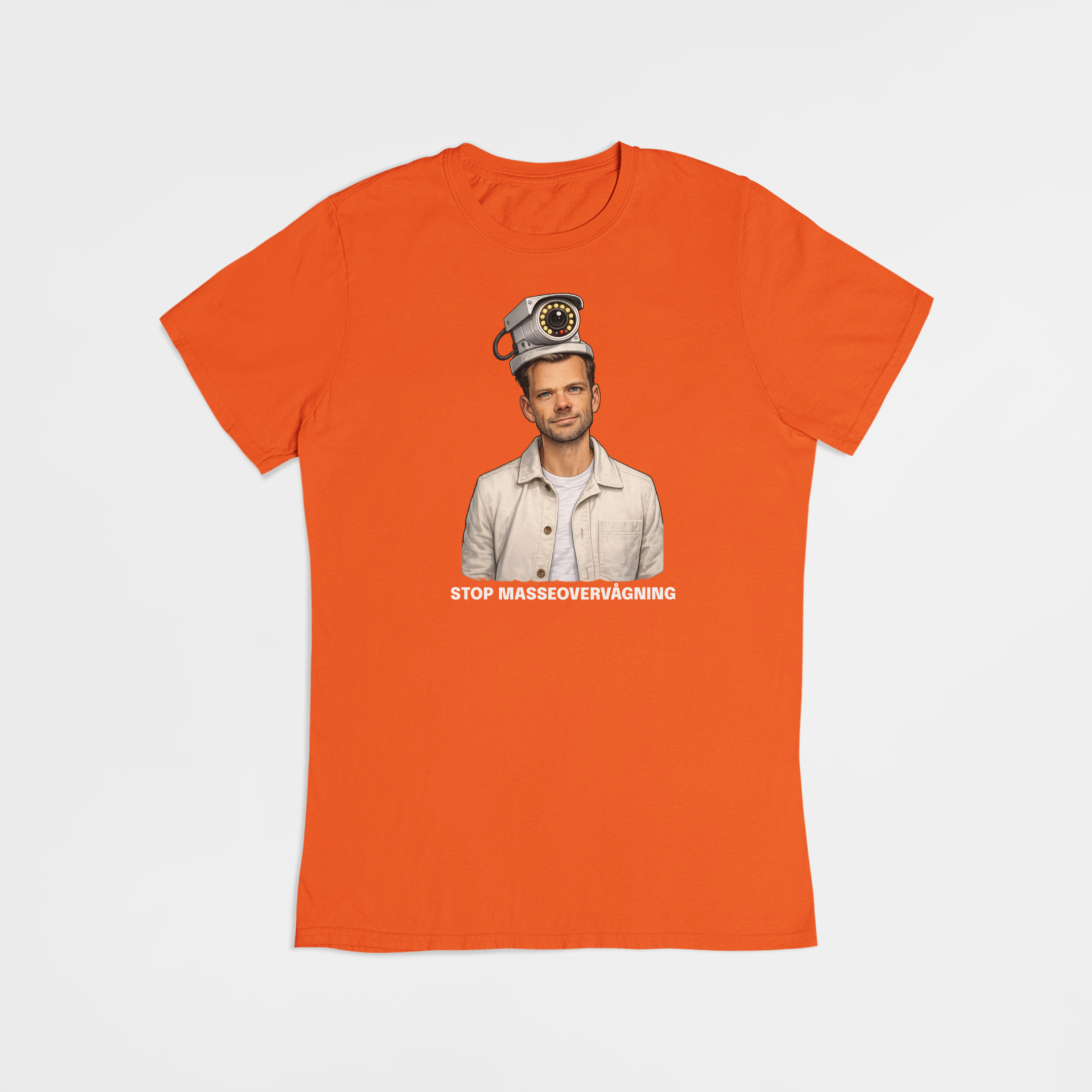 Stop Masseovervågning - T-shirt - Coolshirts.dk
