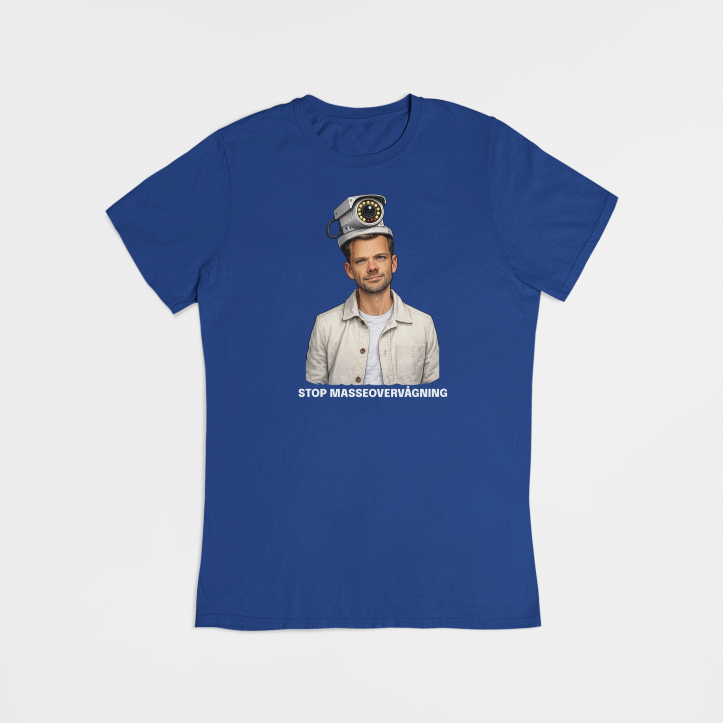Stop Masseovervågning - T-shirt - Coolshirts.dk