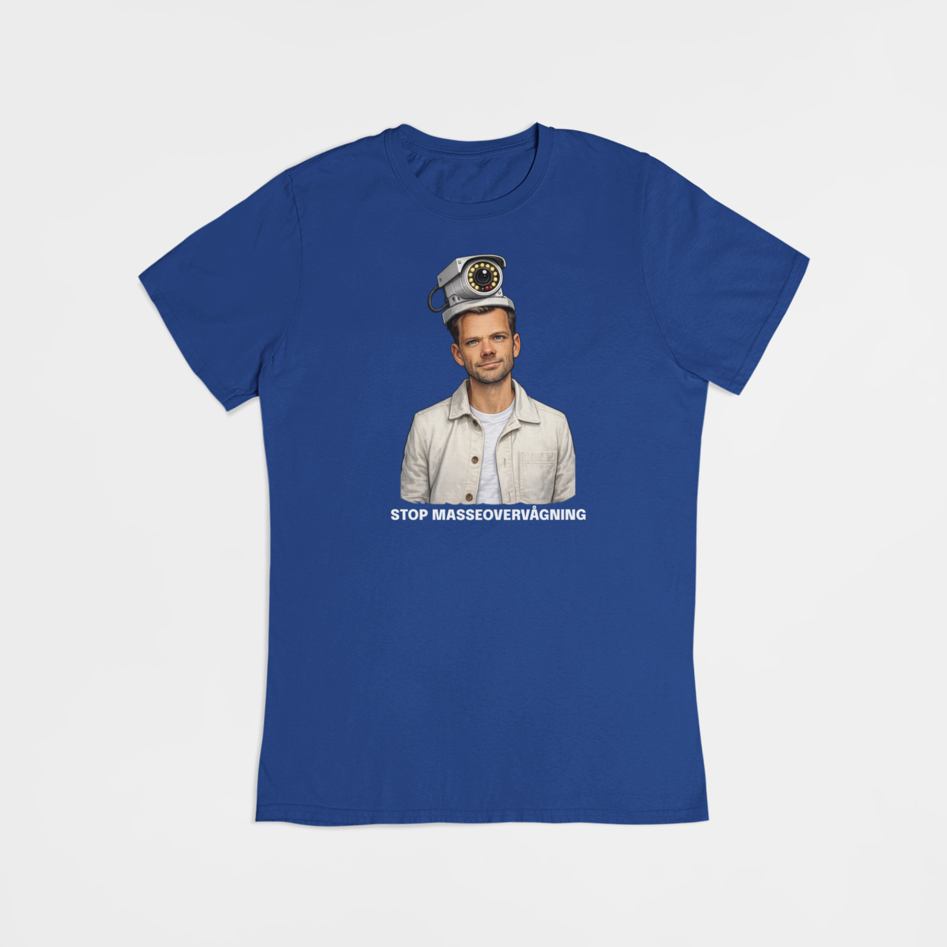 Stop Masseovervågning - T-shirt - Coolshirts.dk