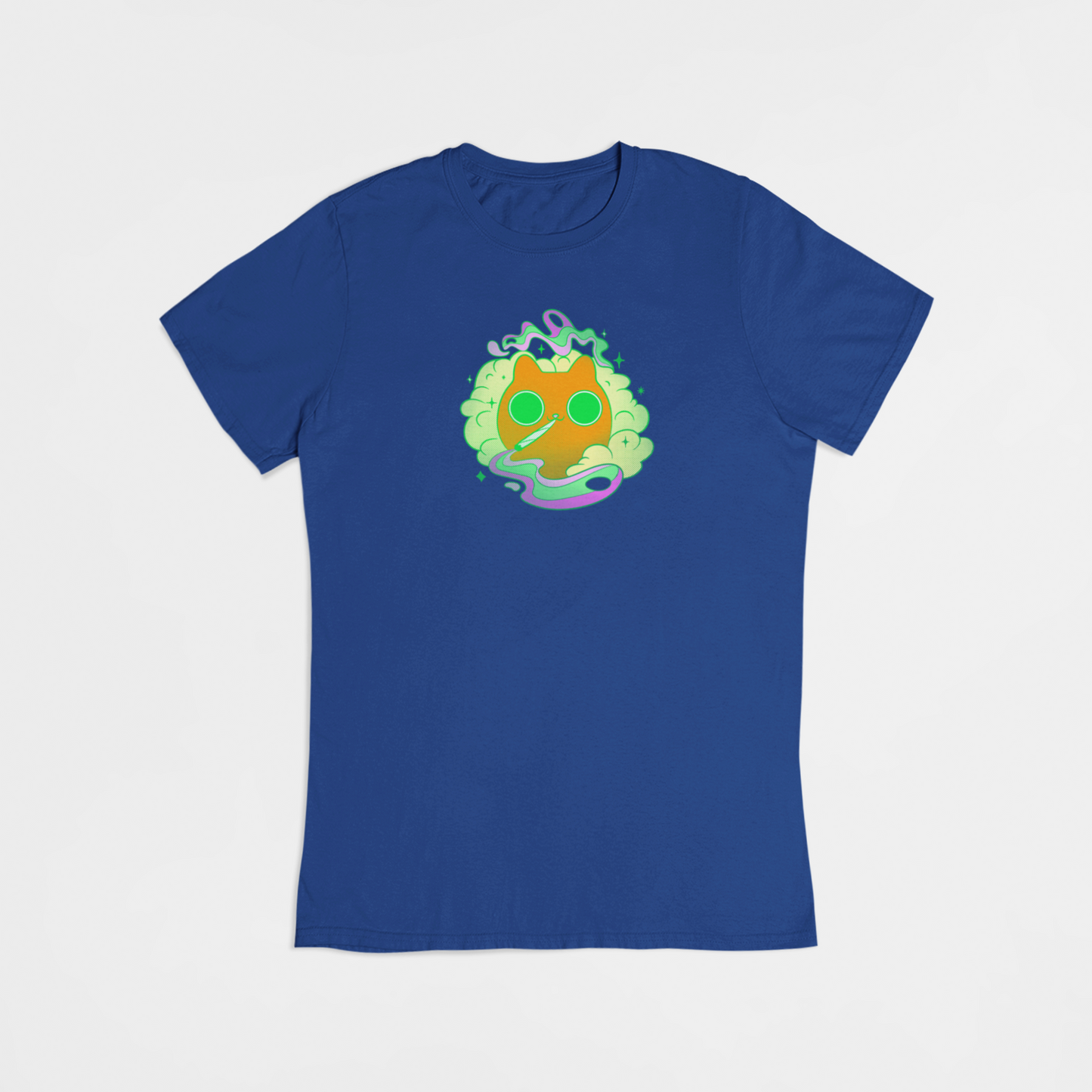 Skæv Kat - T-shirt - Coolshirts.dk