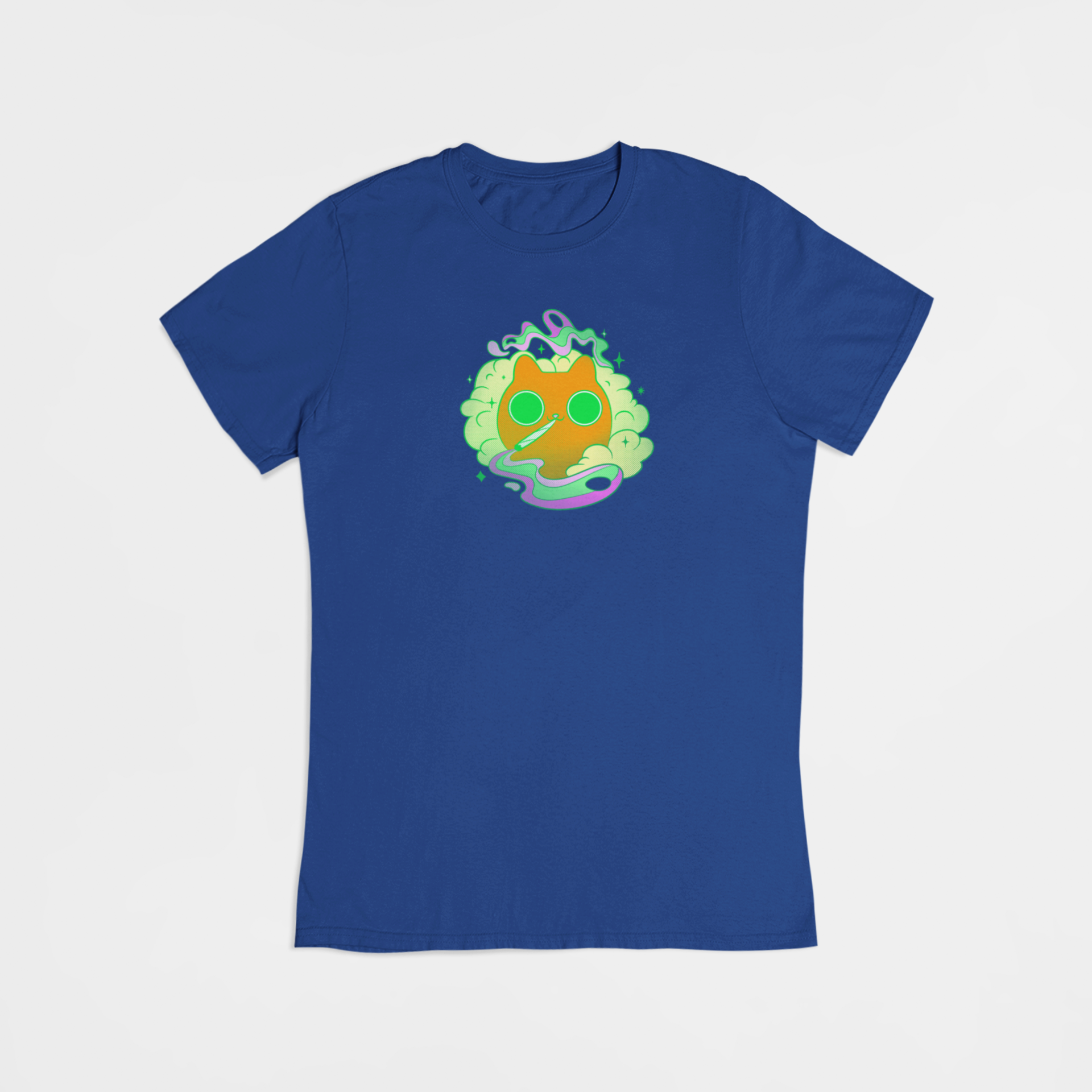Skæv Kat - T-shirt - Coolshirts.dk