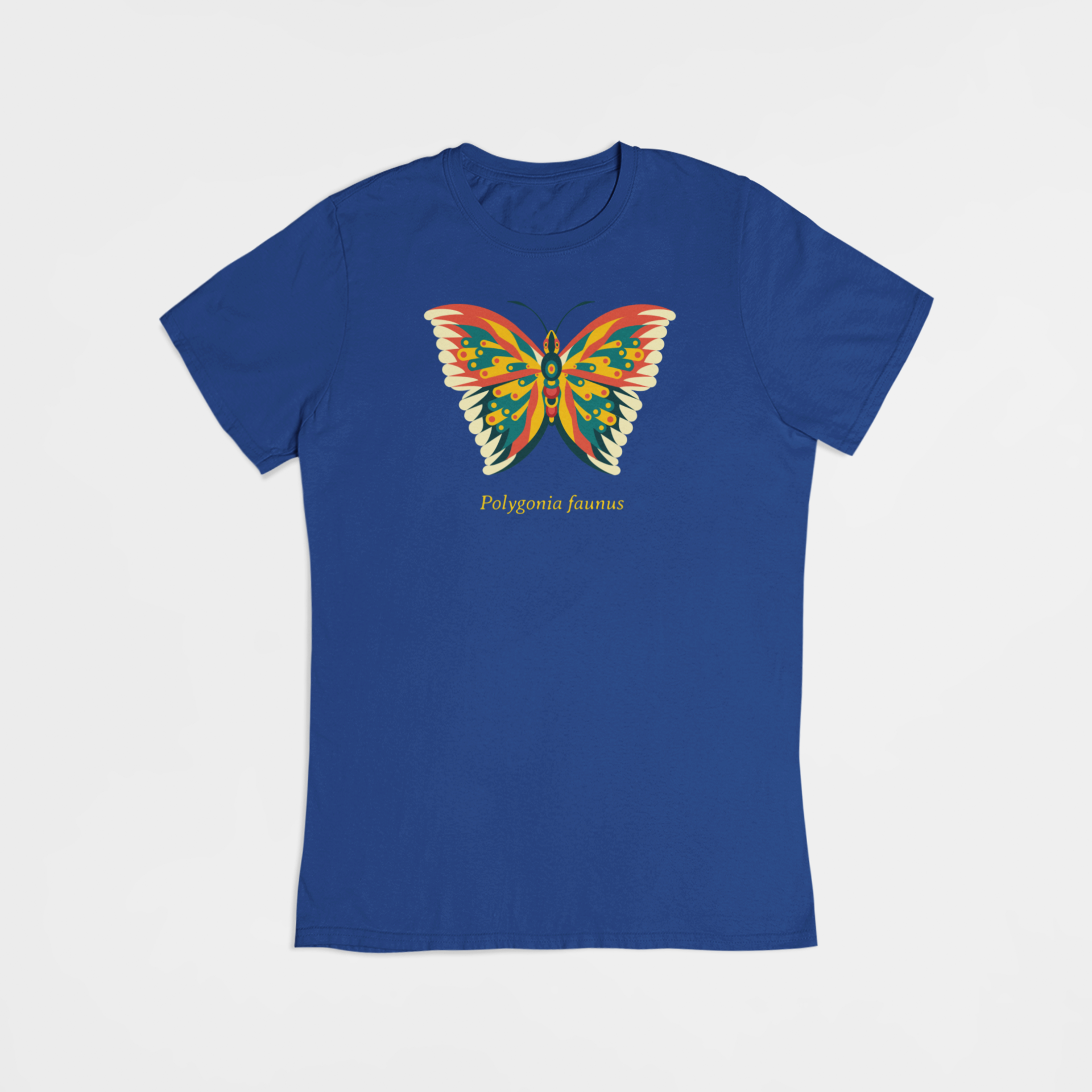 Sommerfugl (Polygonia faunus) - T-shirt - Coolshirts.dk