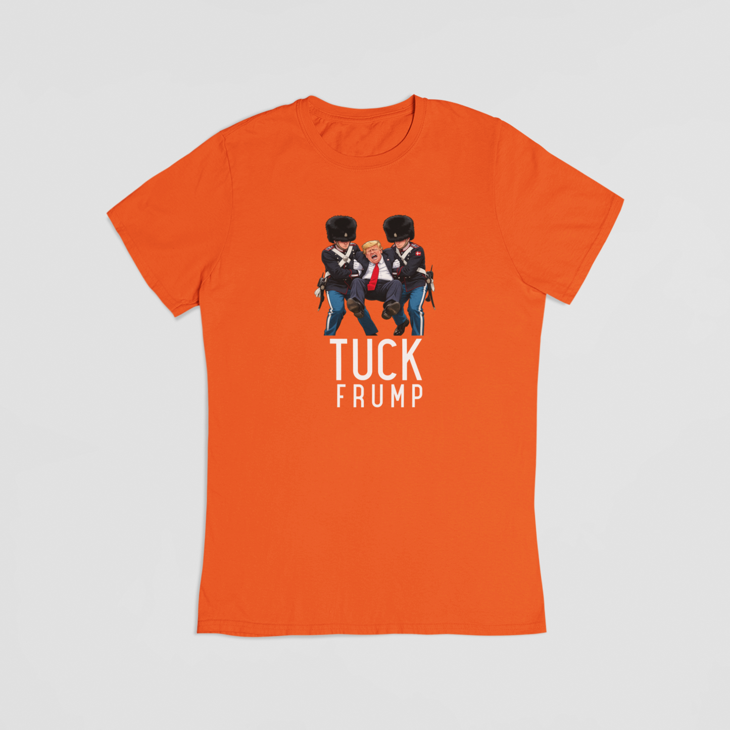 Tuck Frump orange T-shirt