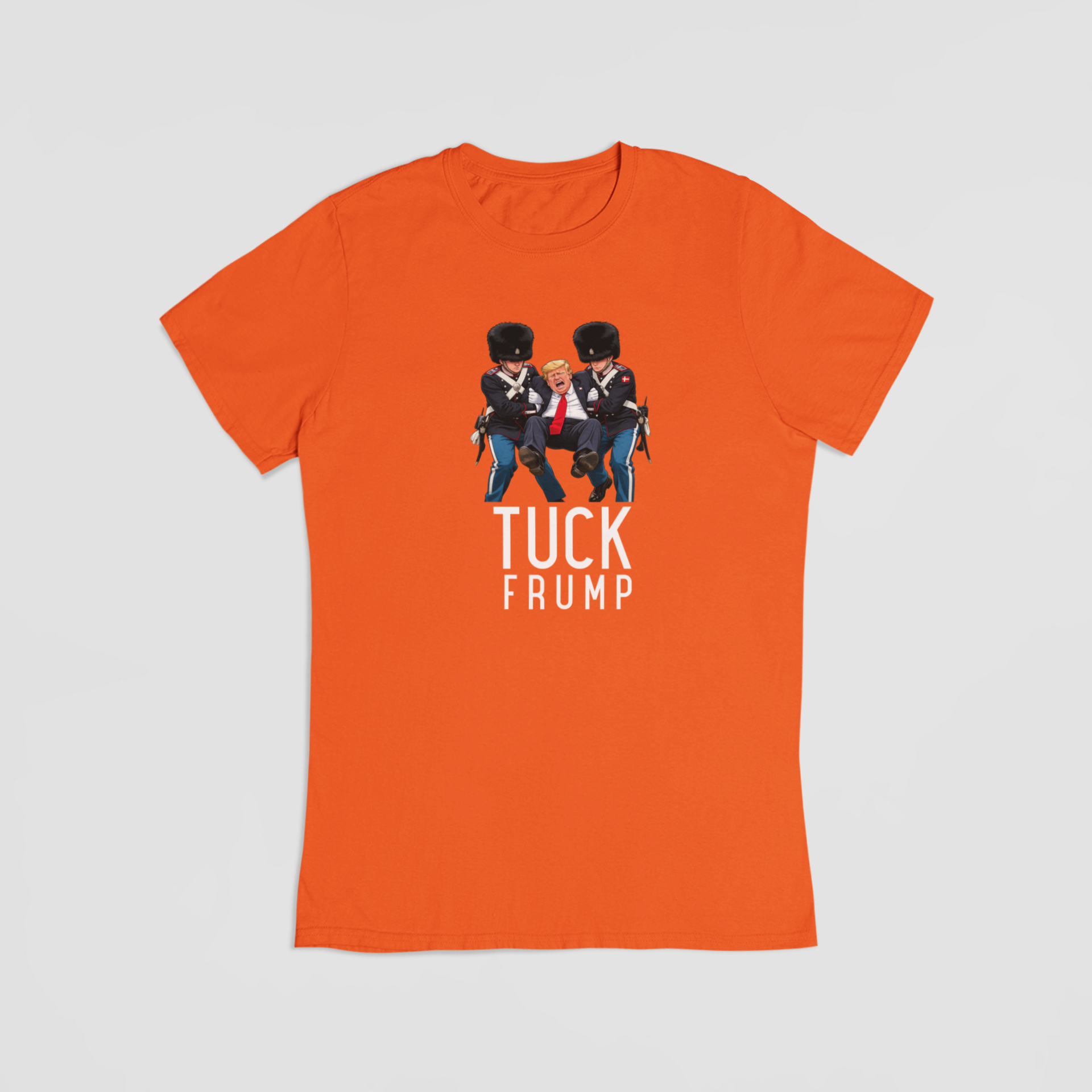 Tuck Frump orange T-shirt