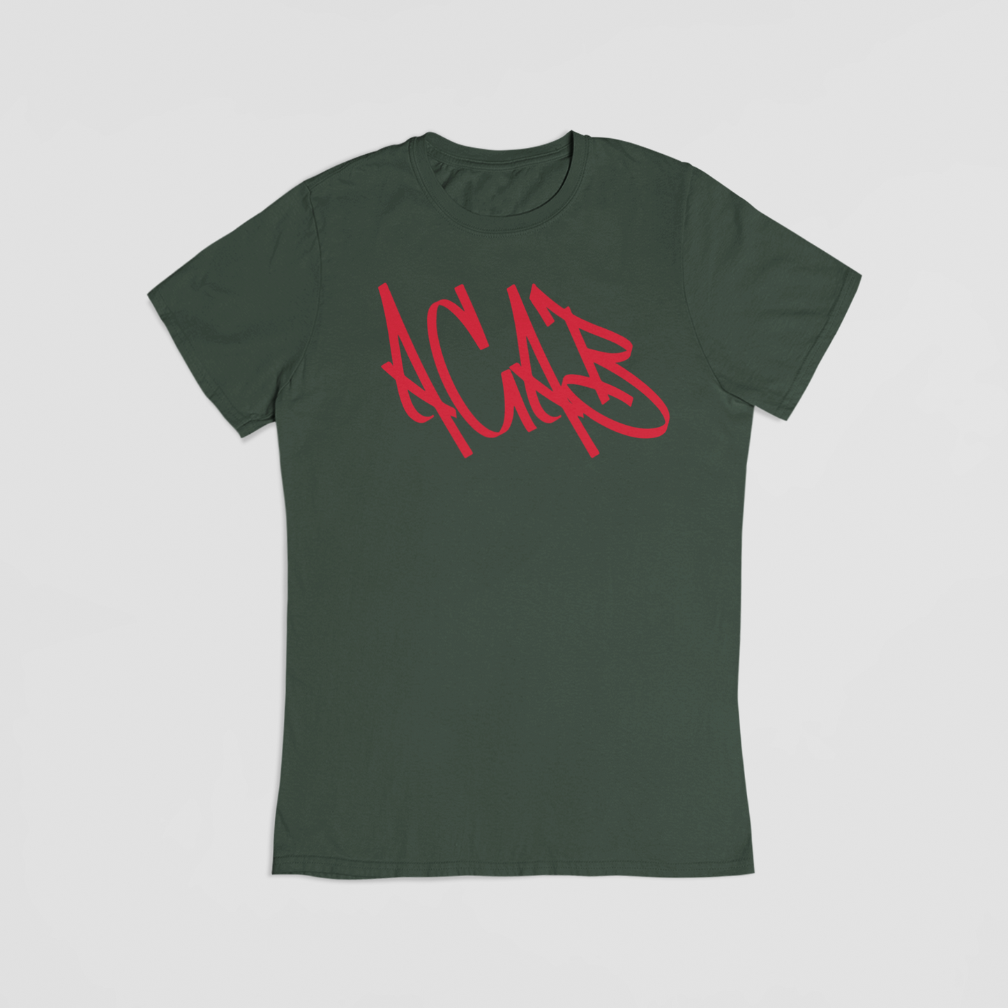 ACAB Graffiti Tag grøn T-shirt