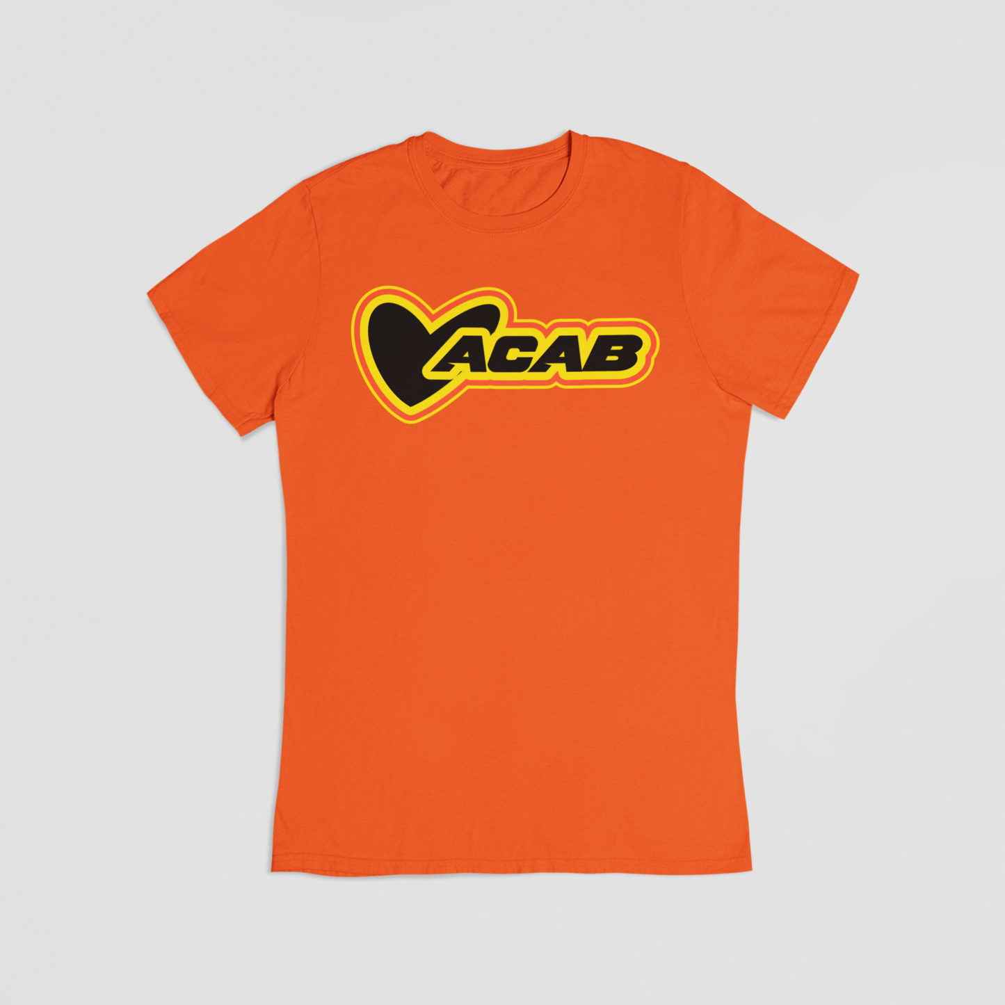 orange Hjerte & ACAB T-shirt
