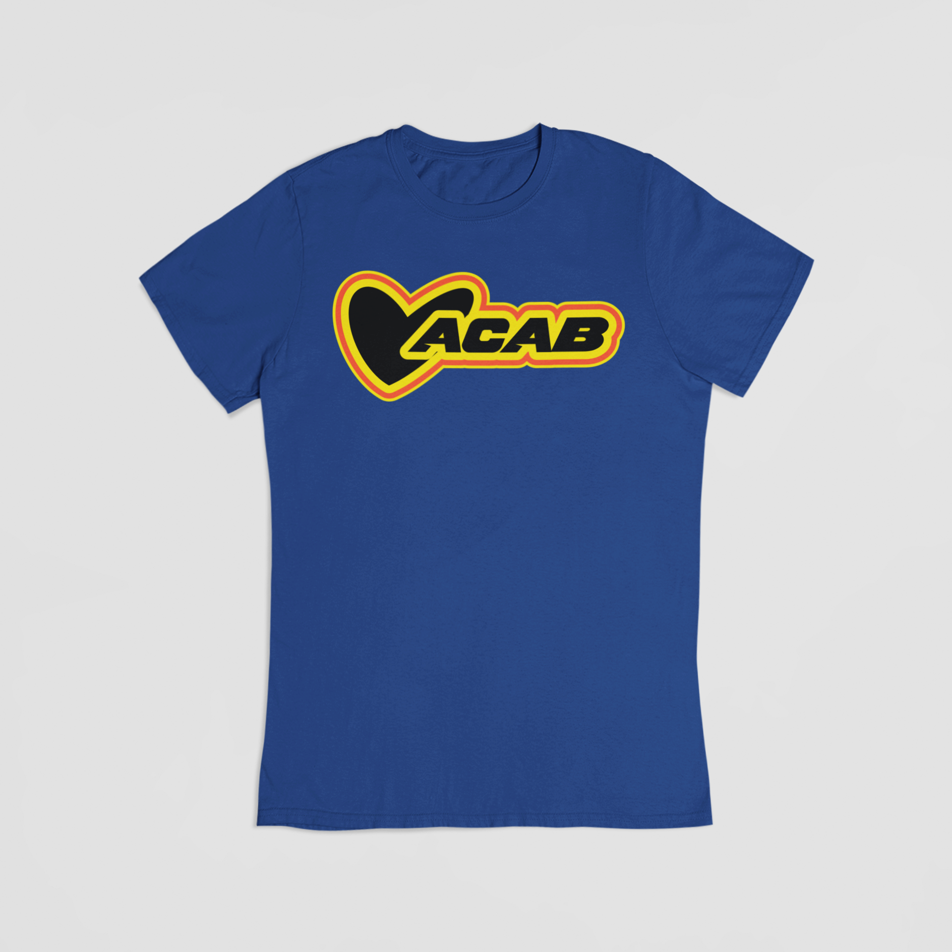 blå Hjerte & ACAB T-shirt