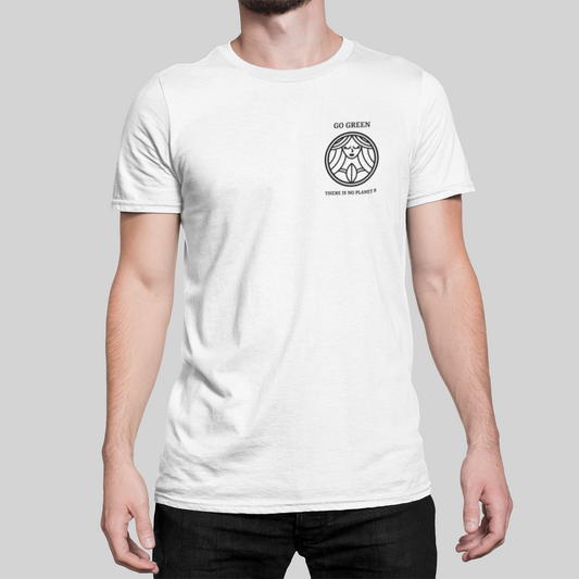 Go green no planet hvid - T-shirt