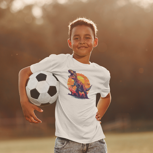 t-shirt med t-rex